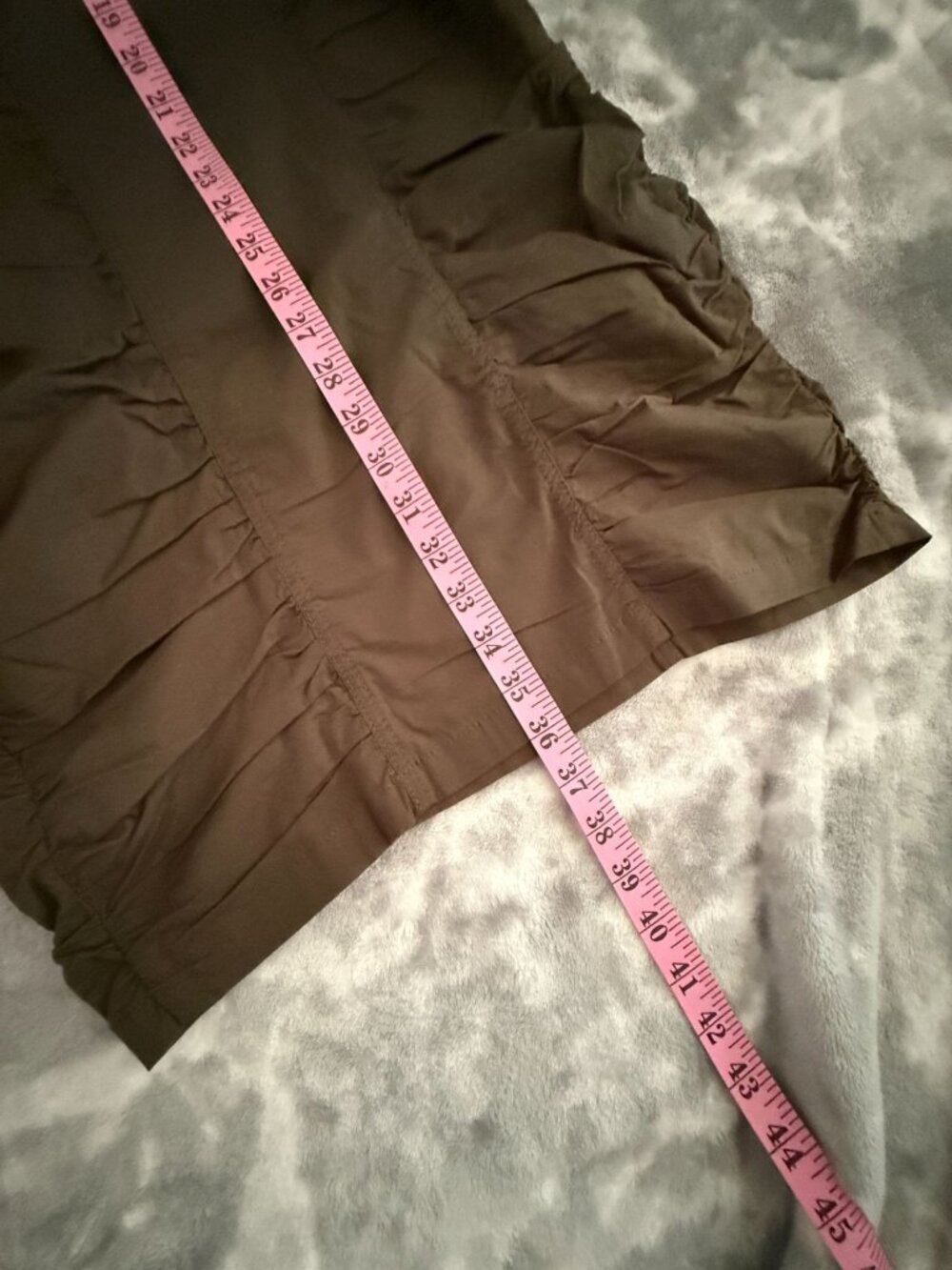 NWT XCVI Wearables Raymond Sleeveless Ruched Dress Olive Green Size Small - Picture 10 of 10